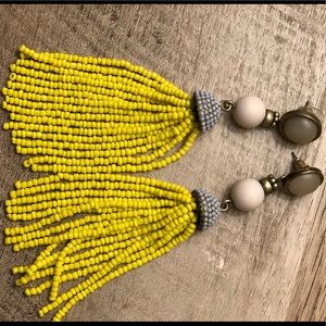 Baublebar yellow and grey drop earrings
